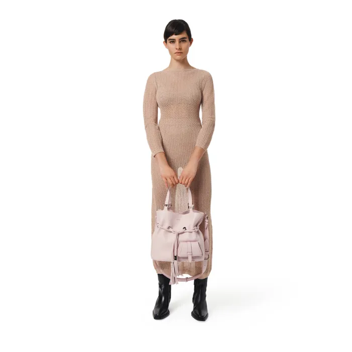 M Bucket Bag Dragee Pink Women Lancel Hand Bags