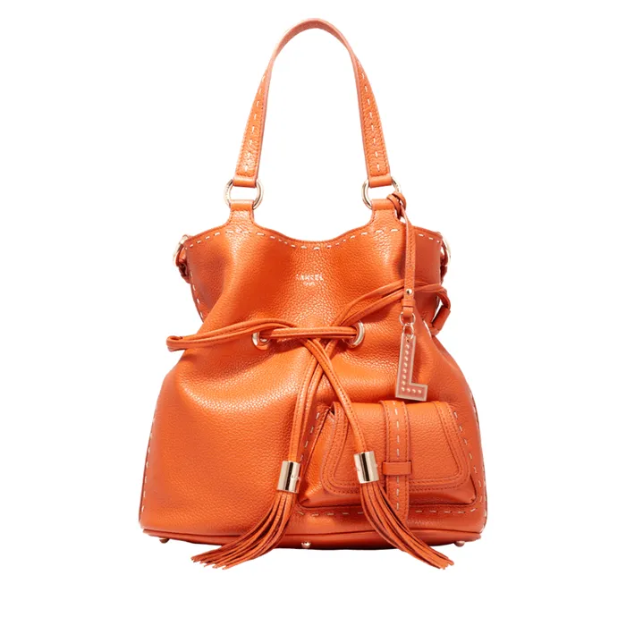 M Bucket Bag Orange Women Lancel Shoulder Bags
