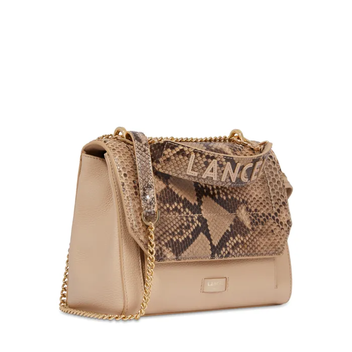 M Flap Bag Capuccinogold Women Lancel The Exotics M Flap Bag Capuccinogold Women Lancel The Exotics