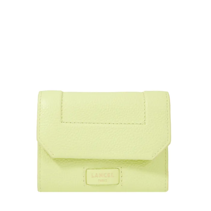 M Flap Compact Wallet Lime Women Lancel Wallet