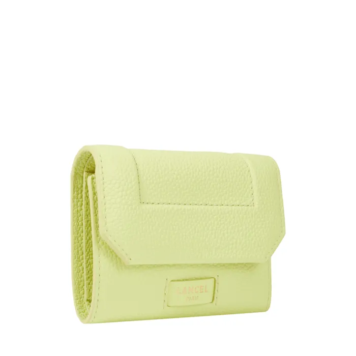 M Flap Compact Wallet Lime Women Lancel Wallet M Flap Compact Wallet Lime Women Lancel Wallet
