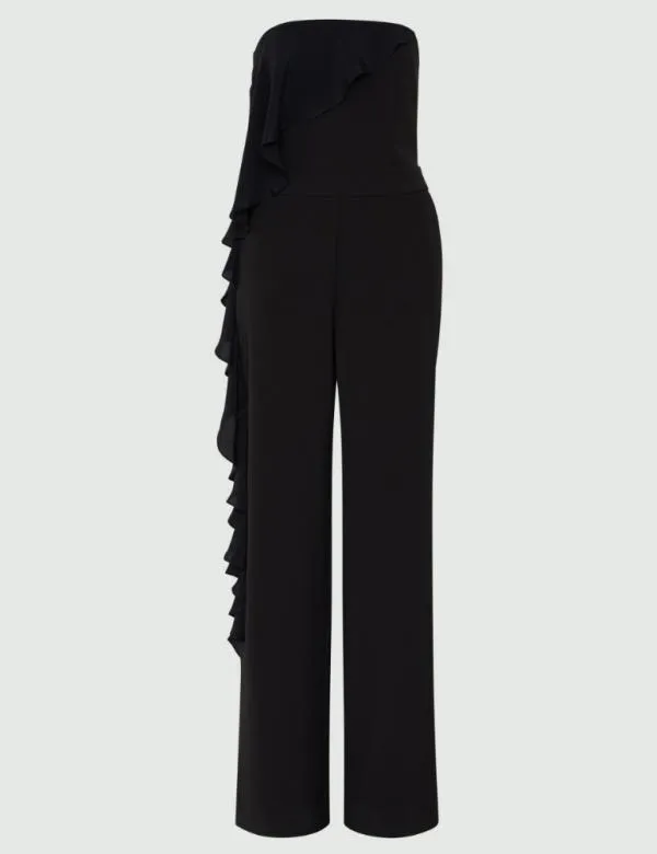 Marella Dresses Women Ruffle Jumpsuit Black