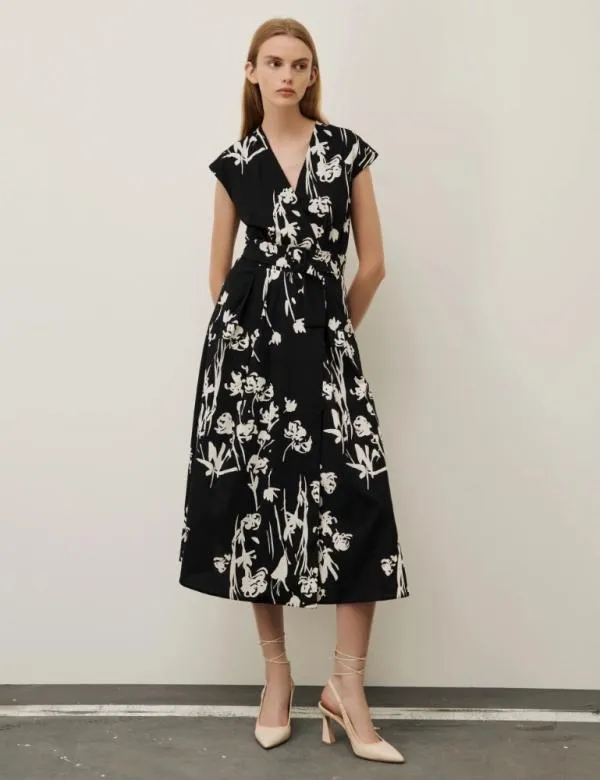 Marella Dresses Women Wrap Dress Black