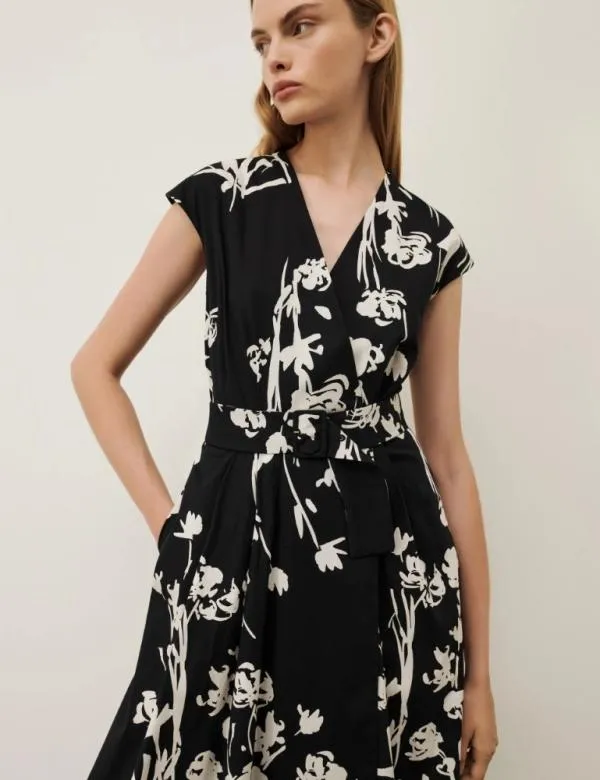 Marella Dresses Women Wrap Dress Black