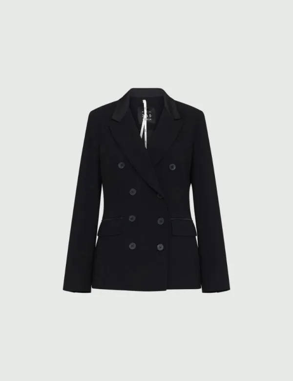 Marella Jackets Women Doublebreasted Blazer Black