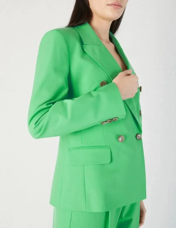 Marella Jackets Women Doublebreasted Blazer Bright Green