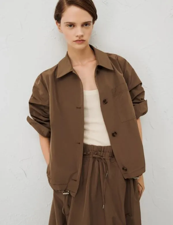 Marella Jackets Women Taffeta Jacket Mud