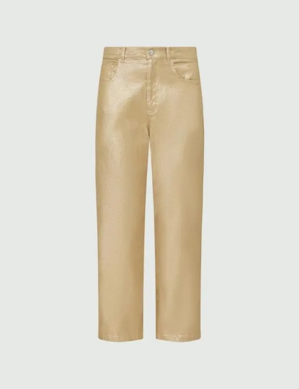 Marella Jeans Women Laminated Jeans Colonial