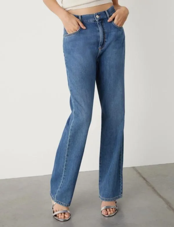 Marella Jeans Women Wideleg Jeans Blue Jeans