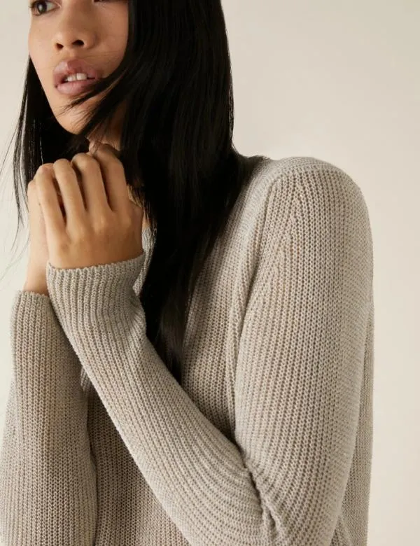 Marella Knitwear Women Lurex Sweater Wool White