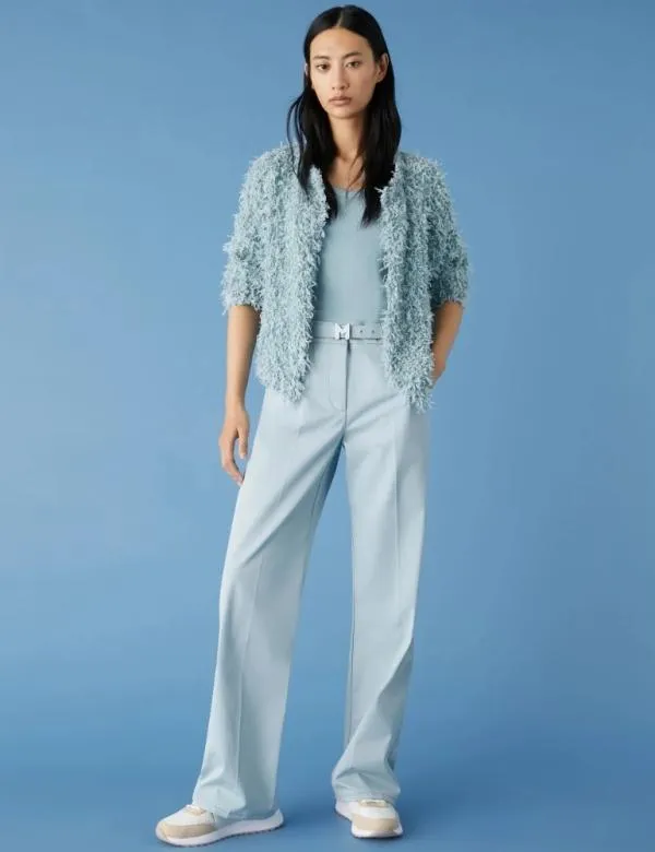 Marella Knitwear Women Relaxedfit Cardigan Skyblue