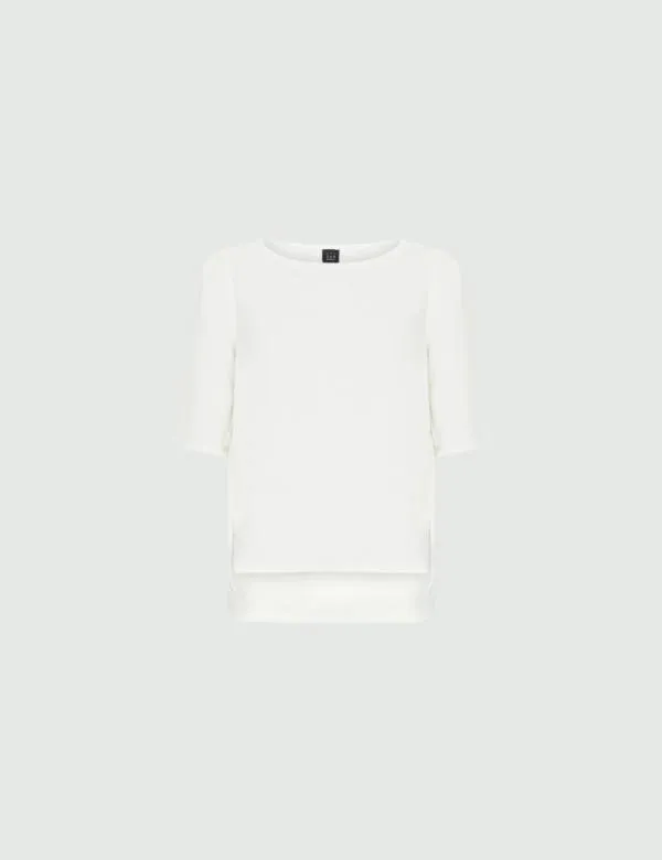 Marella Shirts Women Crepe Blouse Wool White