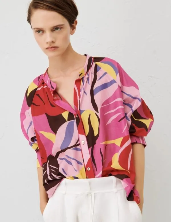 Marella Shirts Women Patterned Shirt Fuchsia