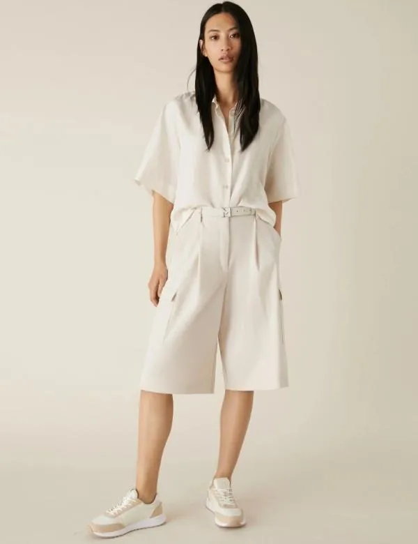 Marella Shirts Women Silk Shirt Wool White