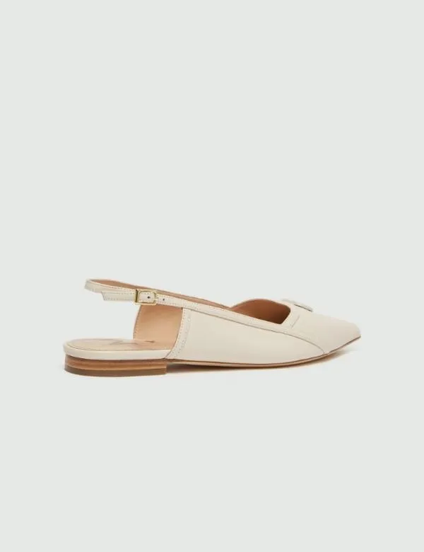 Marella Shoes Women Logo Slingbacks White