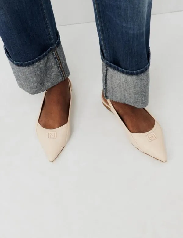 Marella Shoes Women Logo Slingbacks White