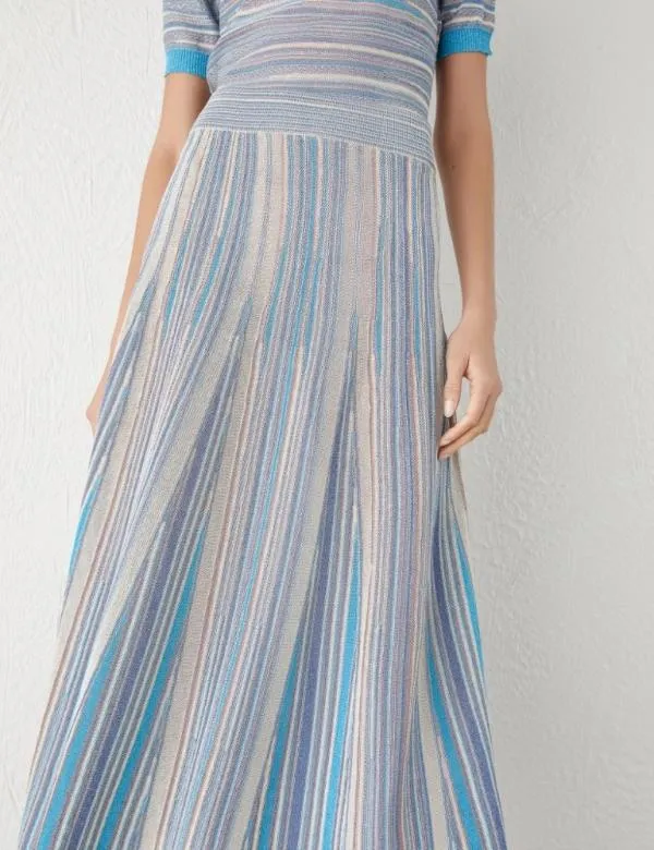 Marella Skirts Women Knitted Skirt Turquoise