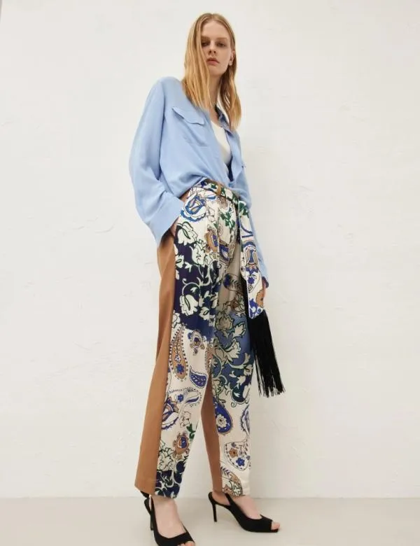 Marella Trousers Women Belted Trousers Green