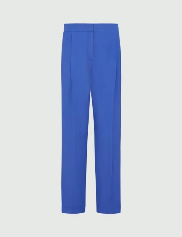 Marella Trousers Women Crepe Trousers Cornflower Blue