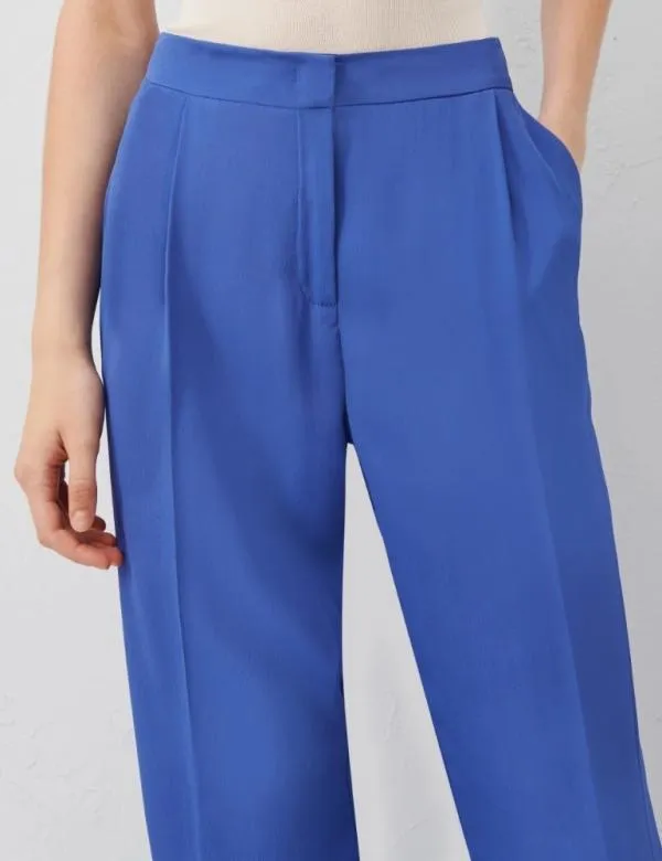 Marella Trousers Women Crepe Trousers Cornflower Blue