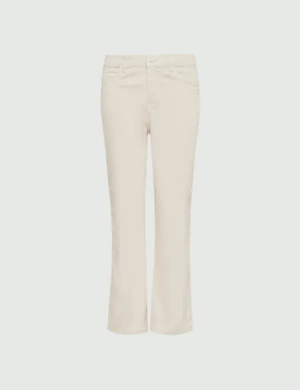 Marella Trousers Women Flared Jeans Wool White