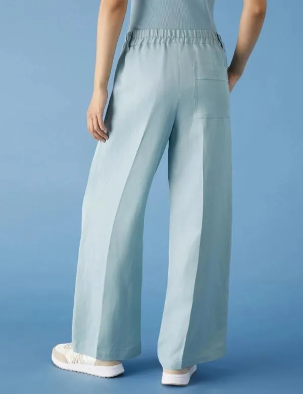 Marella Trousers Women Linenblend Trousers Skyblue