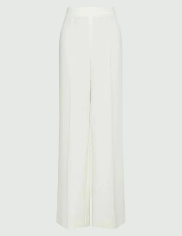 Marella Trousers Women Wideleg Trousers Wool White