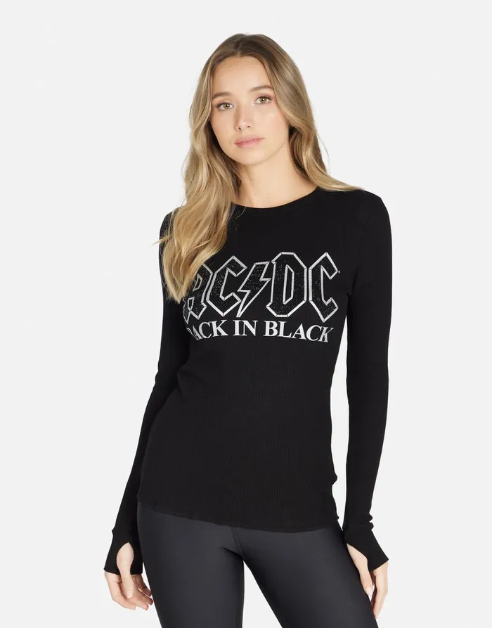 McKinley ACDC Crystals Black Women039s Lauren Moshi Long Sleeve