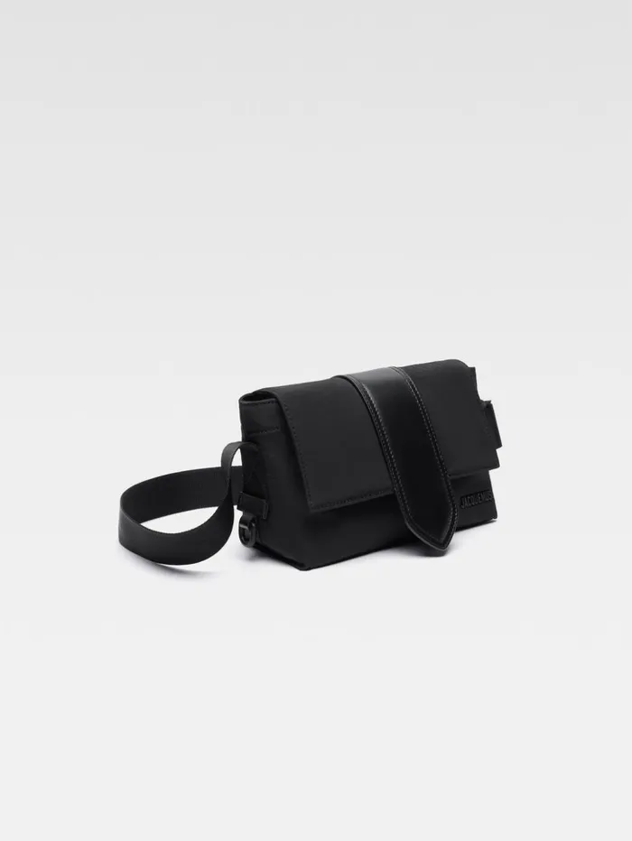 Men Bags JACQUEMUS The Small Bambino Messenger Bag Black Men Bags JACQUEMUS The Small Bambino Messenger Bag Black