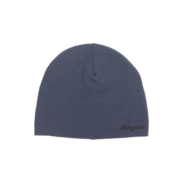 Men Bergans Of Norway Beanies And Caps Allround Warmest Merino Beanie Granite Blue