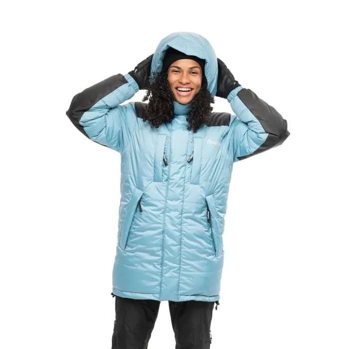 Men Bergans Of Norway Coats And Parkas Expedition Down Unisex Parka Arctic Ocean Blue Black