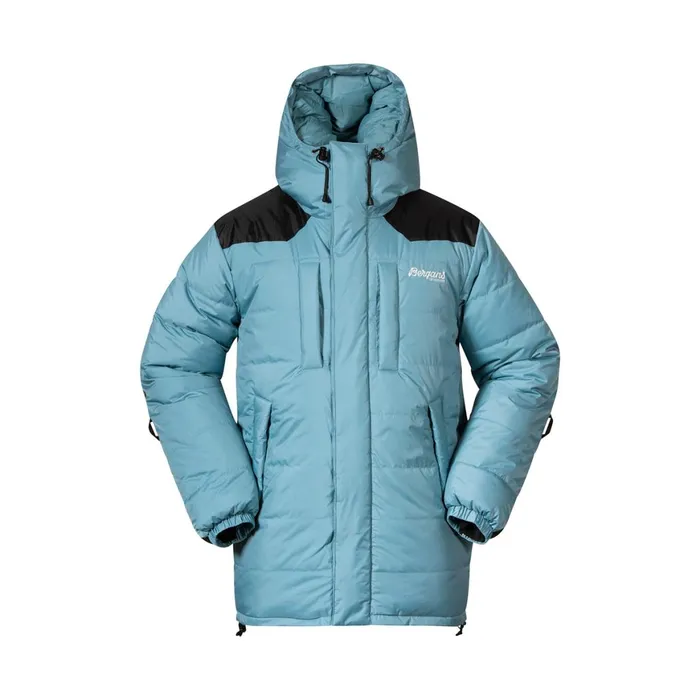 Men Bergans Of Norway Coats And Parkas Expedition Down Unisex Parka Arctic Ocean Blue Black