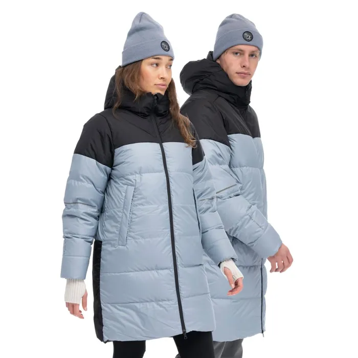 Men Bergans Of Norway Coats And Parkas Oslo Urban Down Parka Husky Blue Black