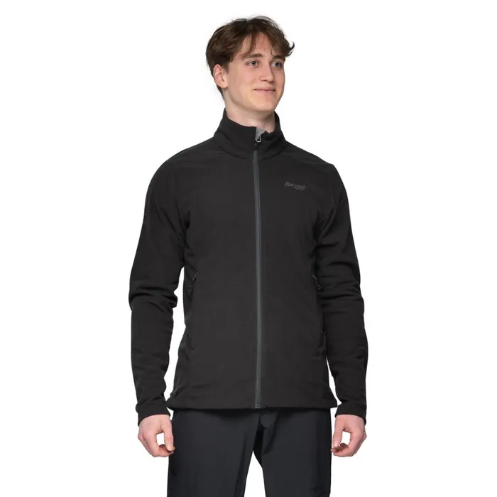 Men Bergans Of Norway Fleece Finnsnes Fleece Jacket Black