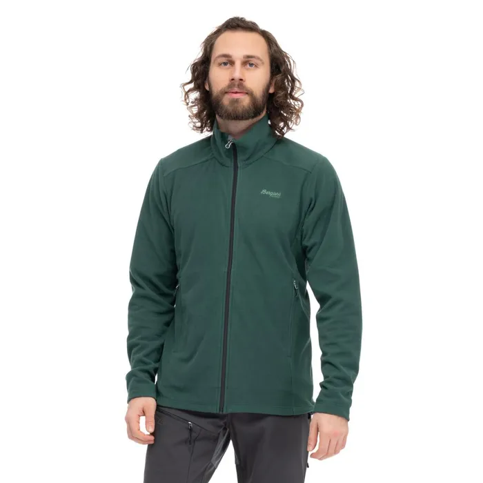 Men Bergans Of Norway Fleece Finnsnes Fleece Jacket Duke Green