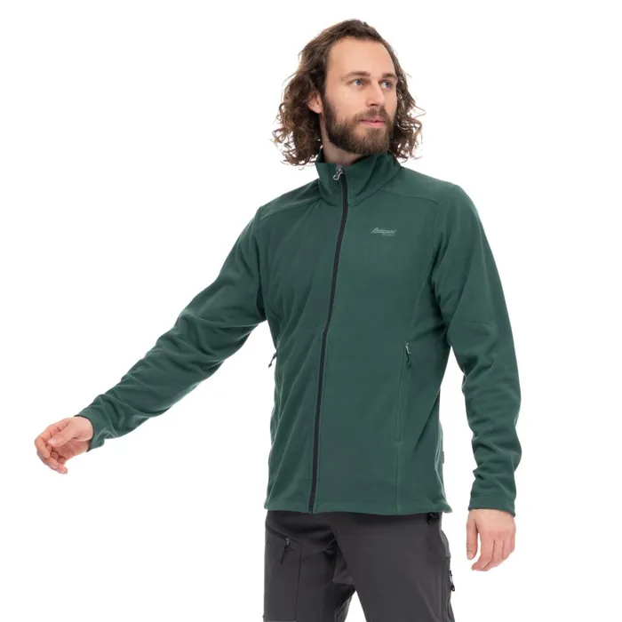 Men Bergans Of Norway Fleece Finnsnes Fleece Jacket Duke Green