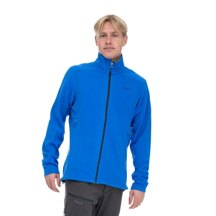 Men Bergans Of Norway Fleece Finnsnes Fleece Jacket Space Blue