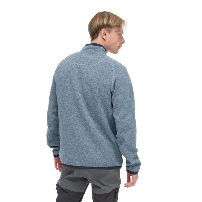 Men Bergans Of Norway Fleece Kamphaug Knitted Jacket Husky Blue
