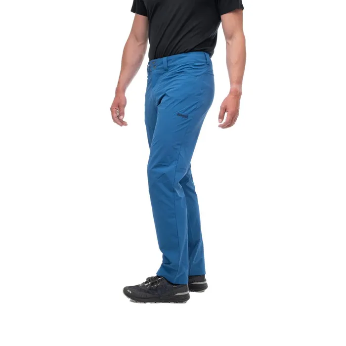 Men Bergans Of Norway Hiking Pants Vandre Light Softshell Pants North Sea Blue
