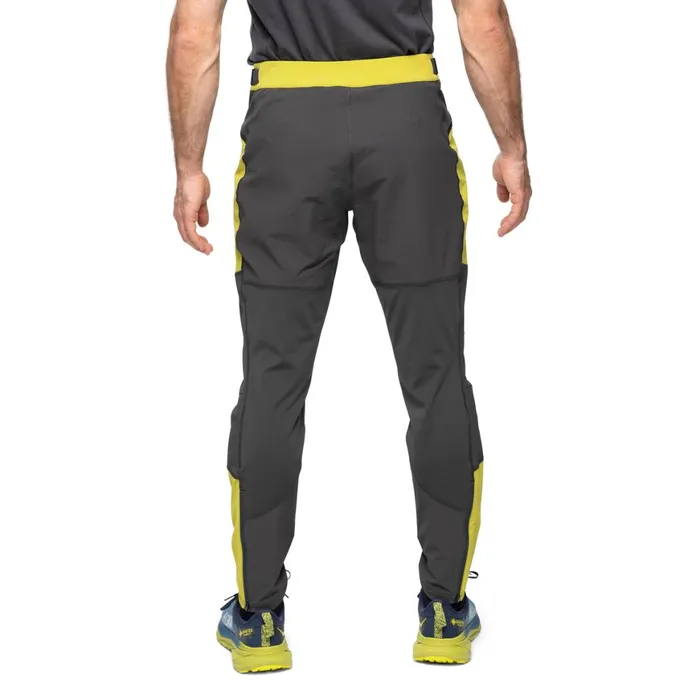 Men Bergans Of Norway Hiking Pants Y Lightline Progressive Pants Golden Lime Green Dark Shadow Grey