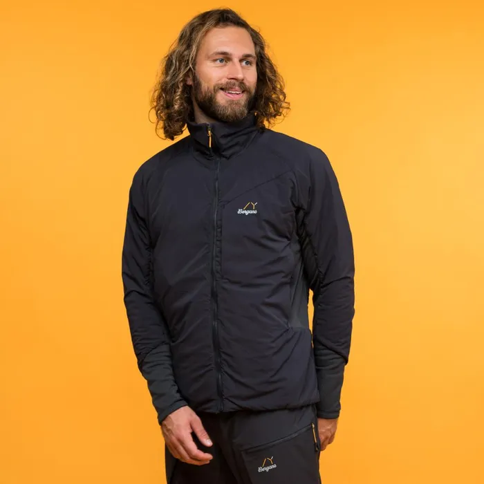 Men Bergans Of Norway Insulated Jackets Y Mountainline Light Insulated Air Jacket Dark Shadow Grey