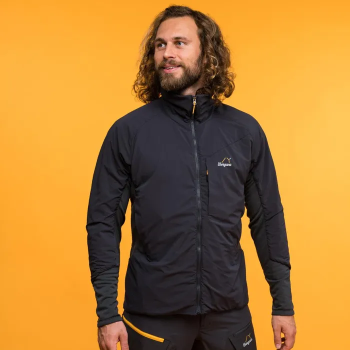 Men Bergans Of Norway Insulated Jackets Y Mountainline Light Insulated Air Jacket Dark Shadow Grey