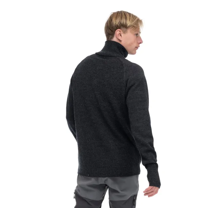 Men Bergans Of Norway Jumpers And Long Sleeves Ulriken Light Merino Jumper Dark Shadow Grey