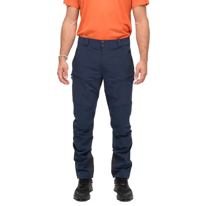 Men Bergans Of Norway Softshell Pants Rabot Softshell Pants Navy Blue