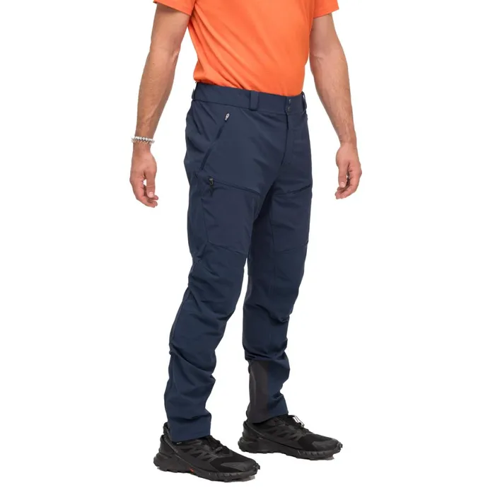 Men Bergans Of Norway Softshell Pants Rabot Softshell Pants Navy Blue
