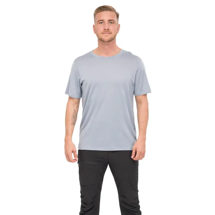 Men Bergans Of Norway TShirts Whenever Merino Tee Husky Blue