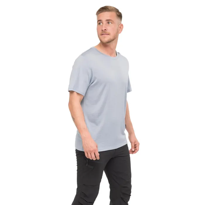 Men Bergans Of Norway TShirts Whenever Merino Tee Husky Blue