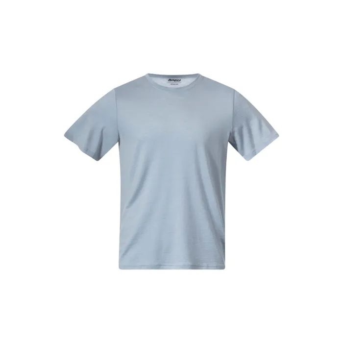 Men Bergans Of Norway TShirts Whenever Merino Tee Husky Blue