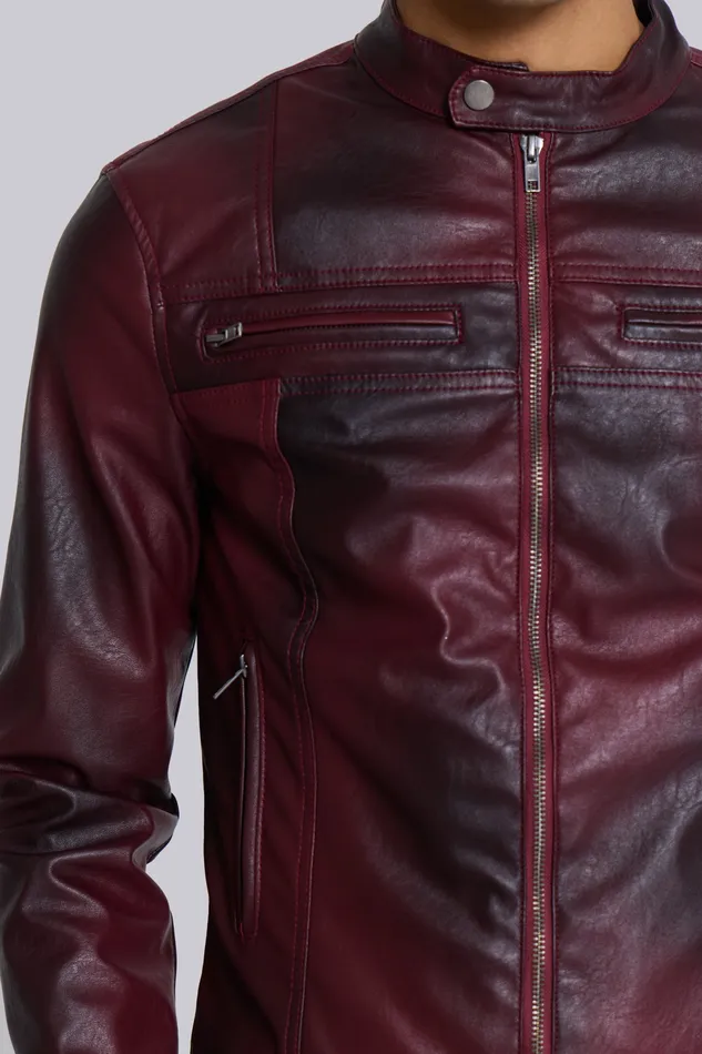 Men Bestsellers Jaded London Shop Oxblood Piston Jacket
