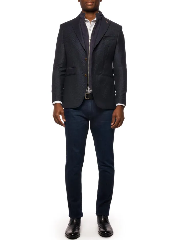 Men Blazers Robert Graham UPTOWN XX BLAZER LONG FIT Black